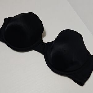 Gilligan Omallay Black Strapless Smooth Underwire Bra - Seamless Bra Size 36B